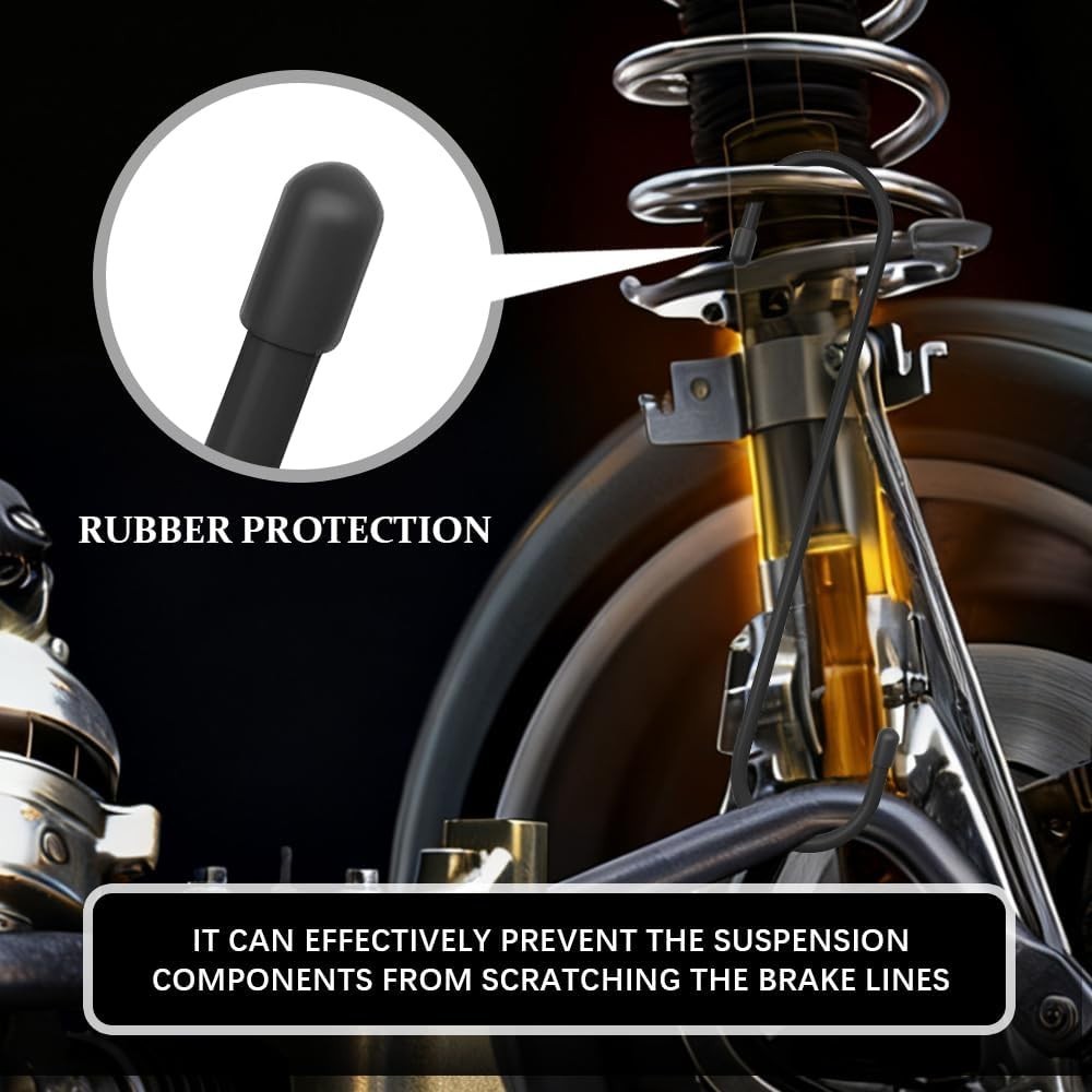 Rust-Proof Brake Caliper Compression Tool with Rubber Tips, 2PCS - Universal Fit
