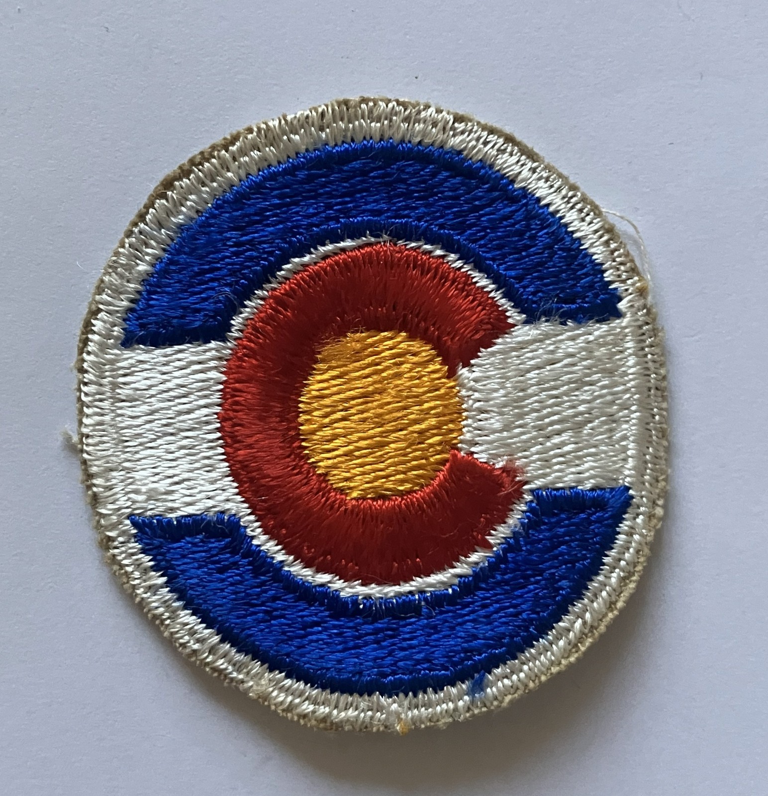 Colorado National Guard cut edge shoulder patch