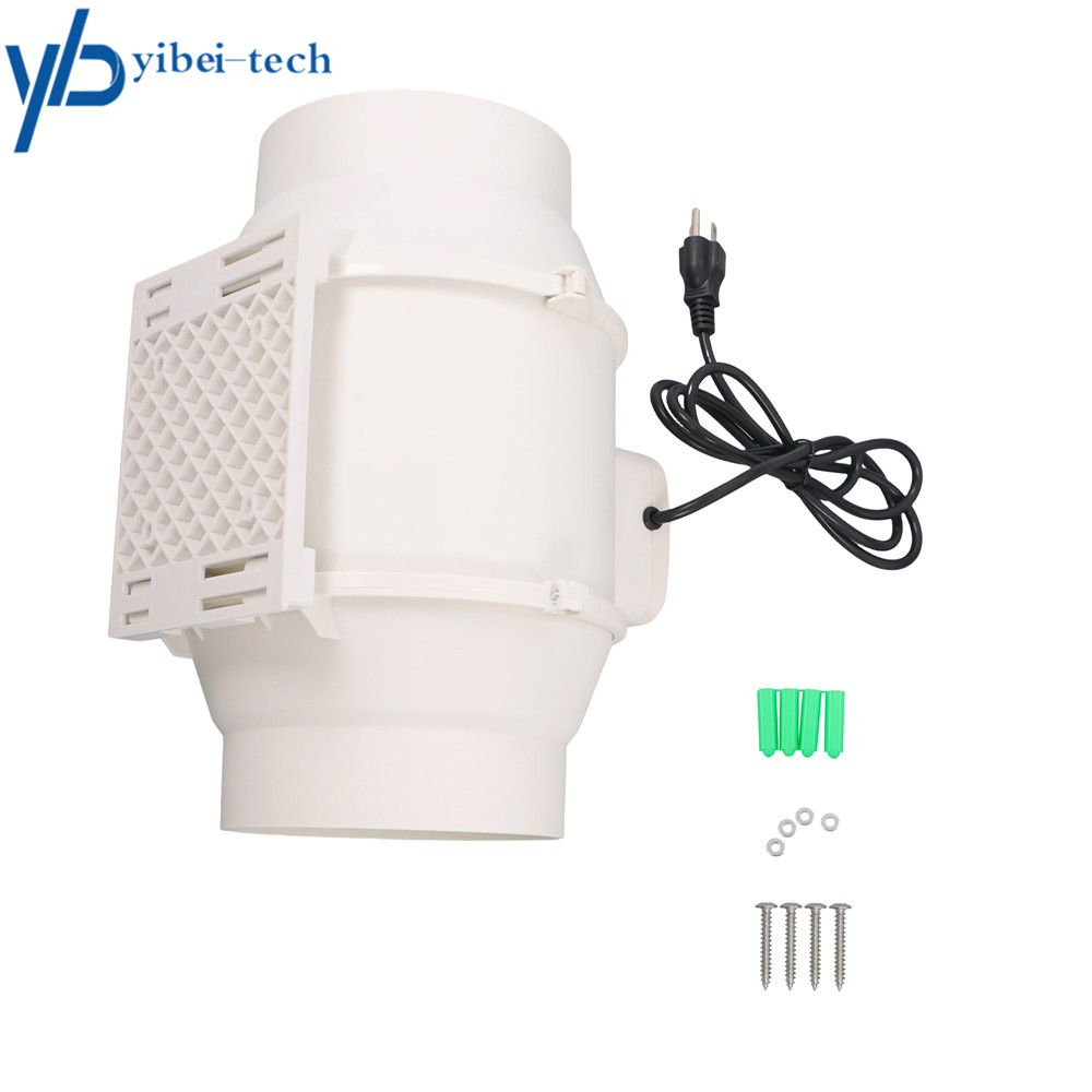 400 CFM Ventilation Exhaust Fan 6 Inch Inline Duct Fan for Duct Vent Bathroom