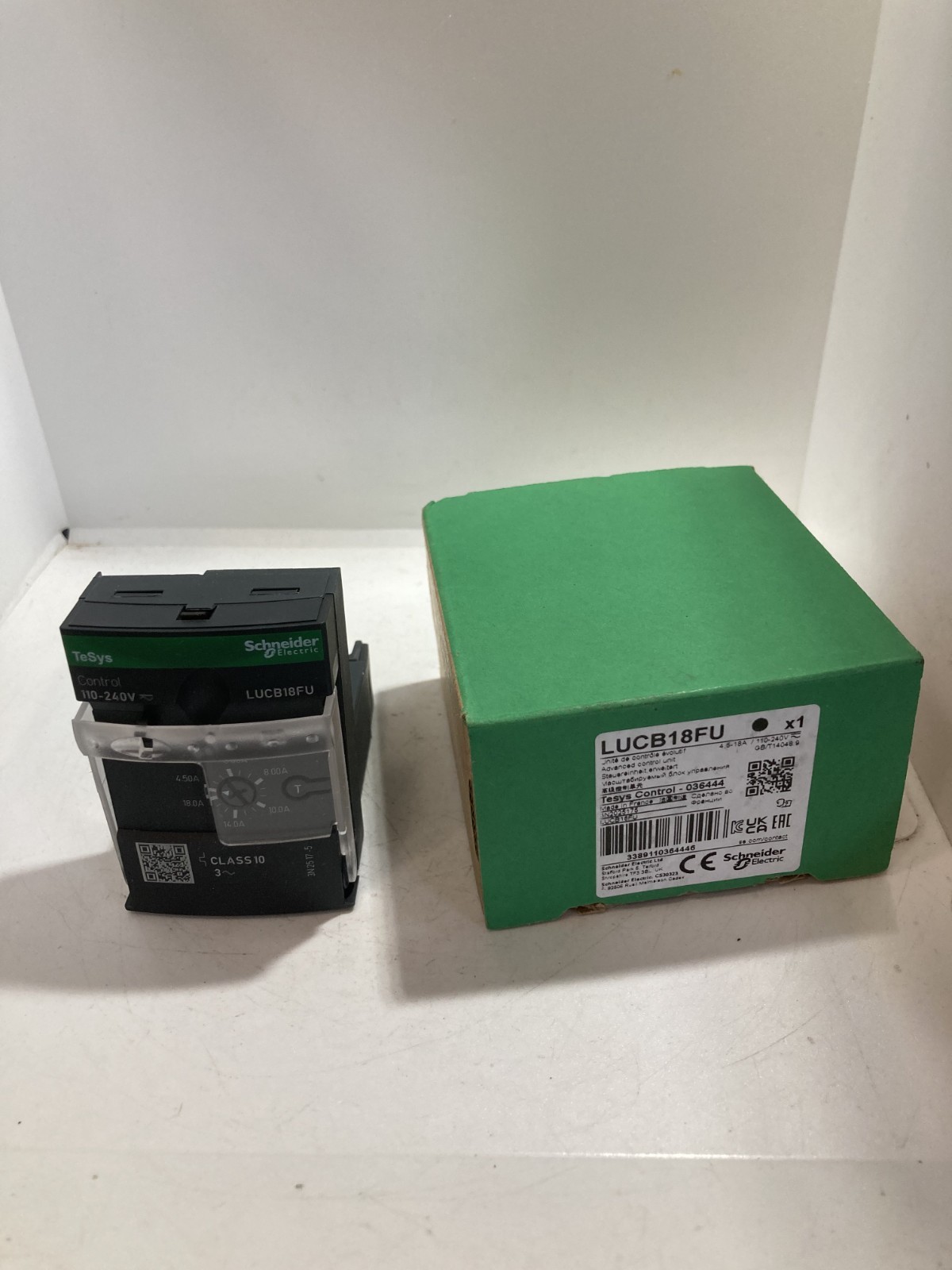 SCHNEIDER LUCB18FU ADVANCED CONTROL UNIT 4.5A-18A 3P MOTORS 110-240V NIB