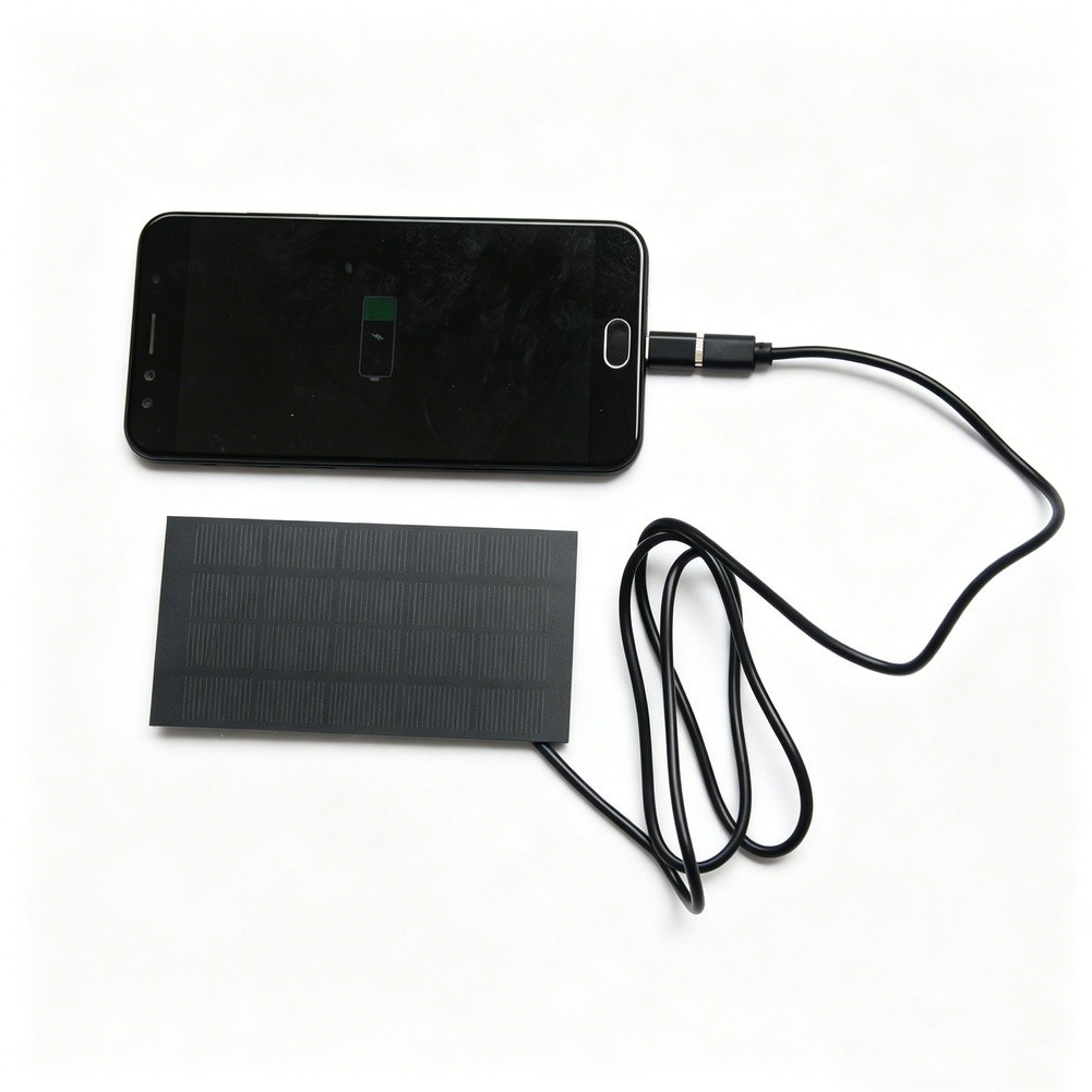 1.2W 5V Solar Charging Panel 22% Efficiency Silicon for Mobile Phones Type C