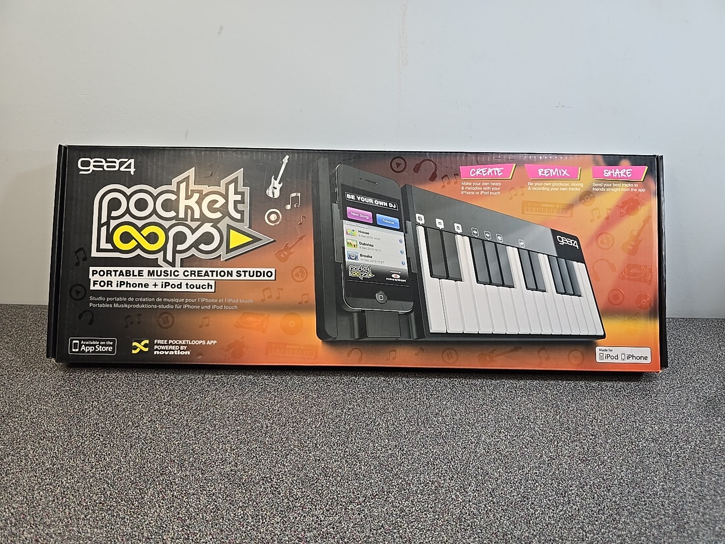 GEAR4 POCKETLOOPS PORTABLE MUSIC CREATION STUDIO KEYBOARD 
