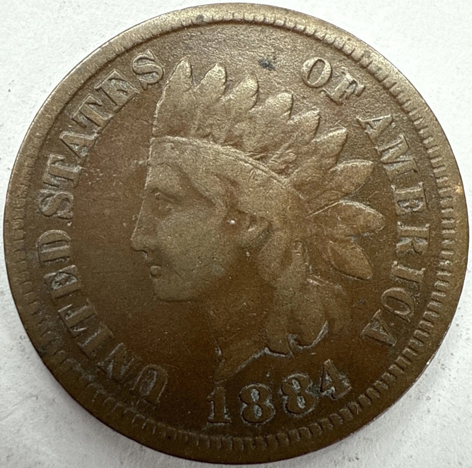1884 Indian Head Cent Exact Coin Imaged #IND1903