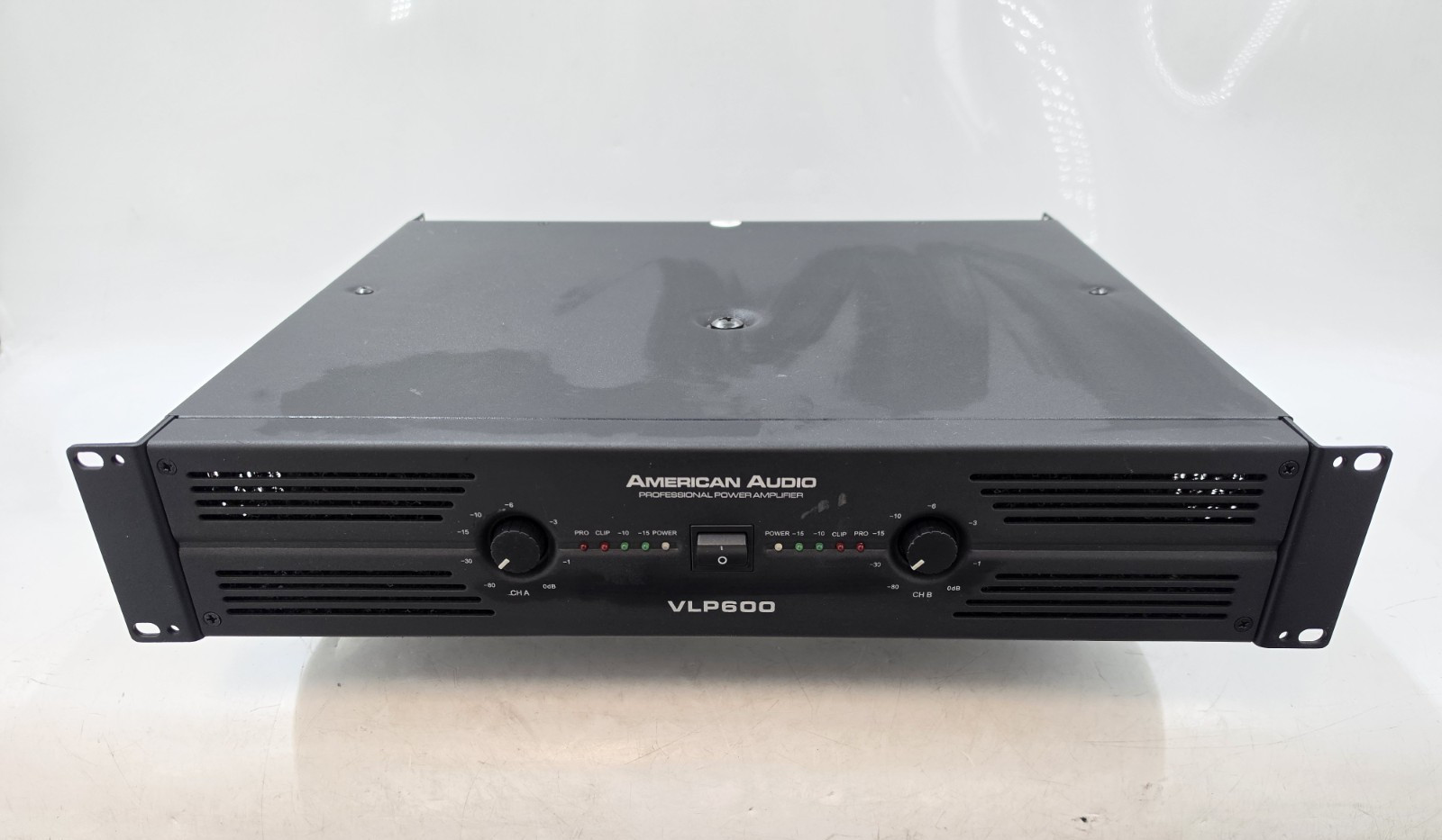 American Audio VLP600 Pro Power Amplifier *Broken Raw OUT* - Tested - GC-7256