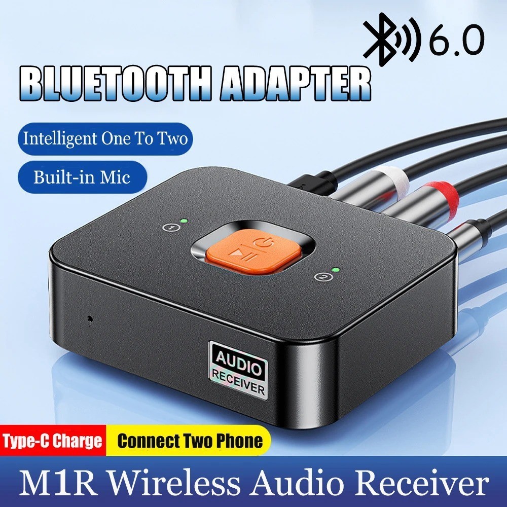 Bluetooth 6.0 Receiver Wireless Audio Adapter Low Latency Fr Home Stereo/Speaker