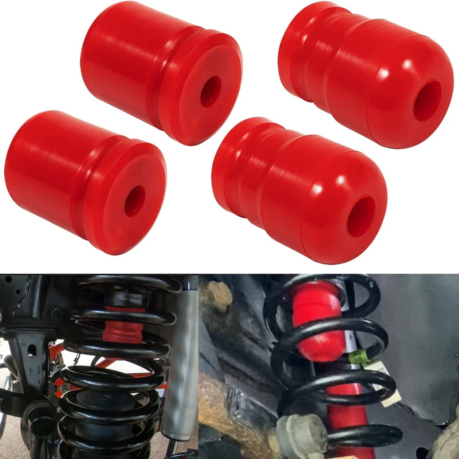 1-1303 & 1-1304 Polyurethane Front & Rear Bump Stop for Jeep Wrangler JK/JKU 4PC