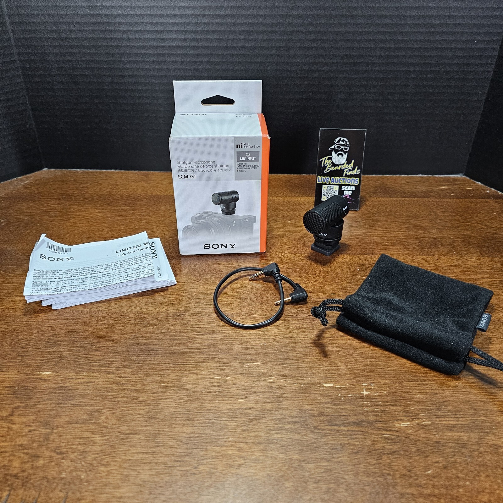 Sony ECM-G1 Shotgun Microphone for Camera Shoe Mount - Tested & Approved