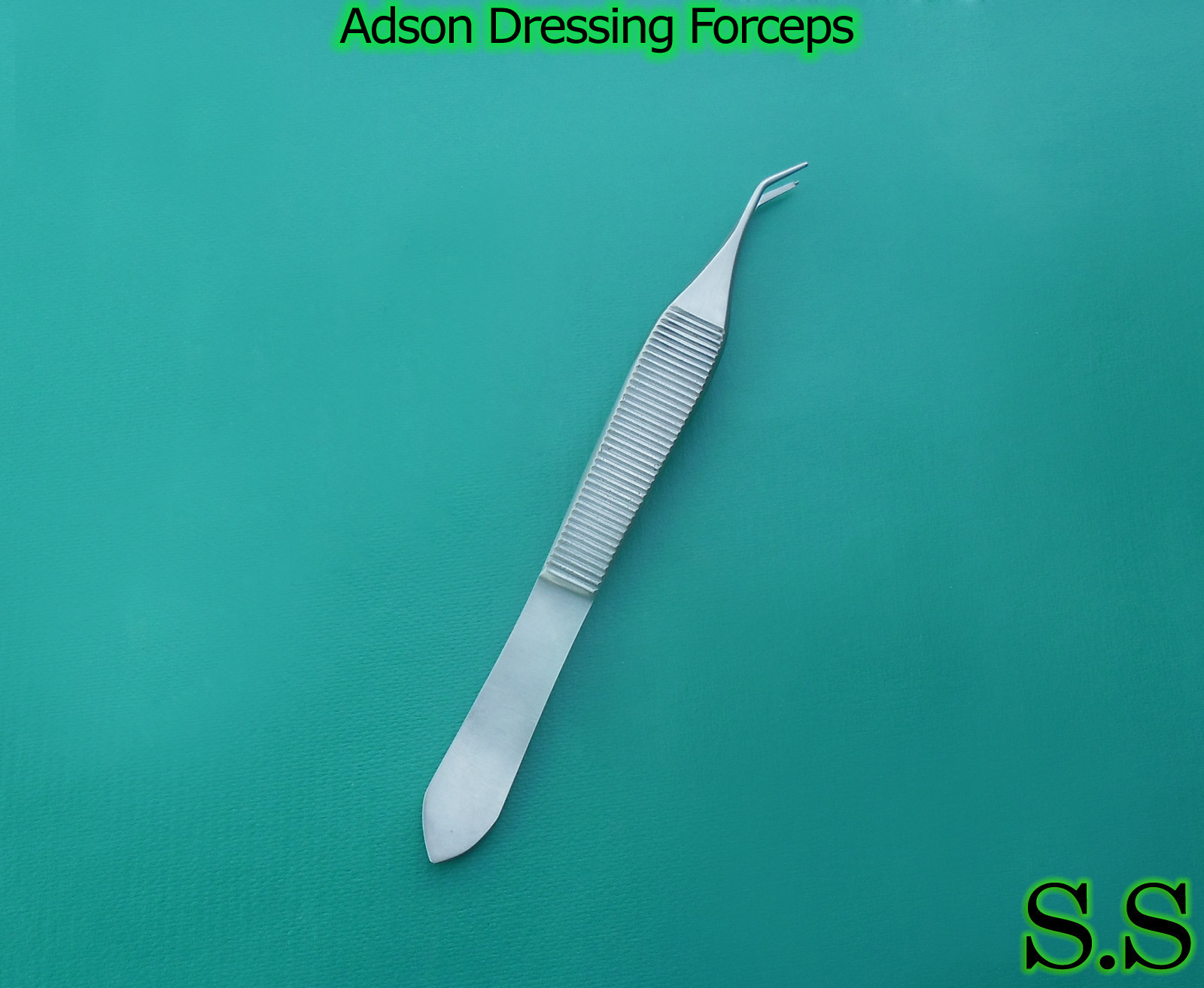 Adson Dressing Forceps Delicate Angled Surgical Plastic