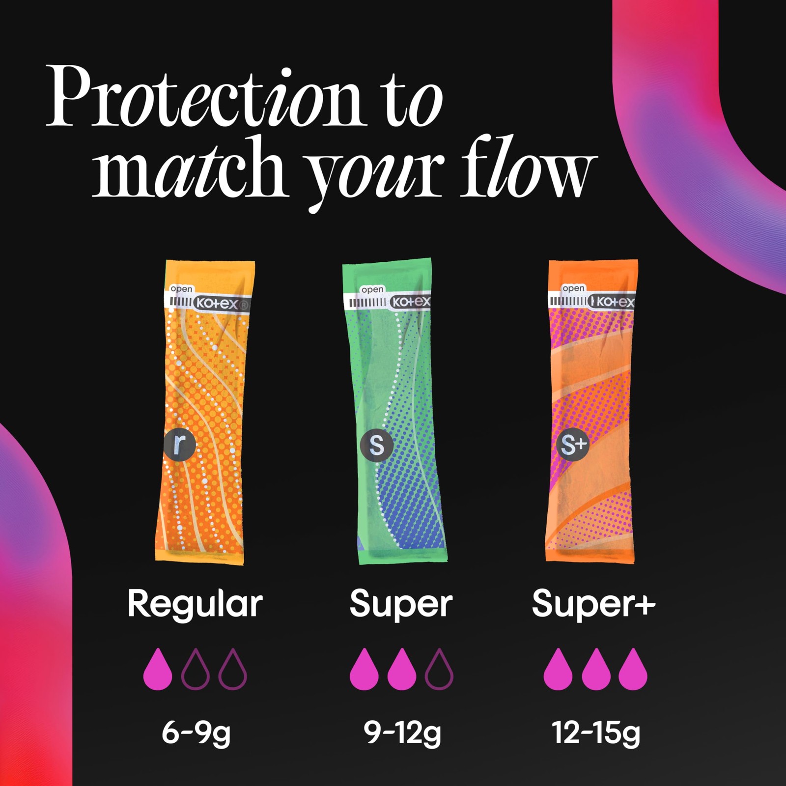 U by Click Compact Tampons, Super Absorbency, Unscented, 45 Count