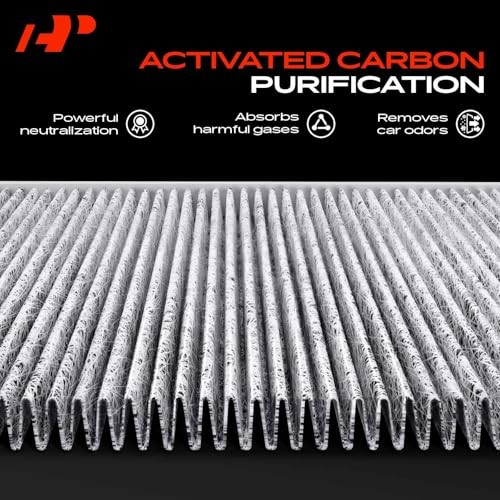 Cabin Air Filter with Activated Carbon Compatible with Chrysler Pacifica 2017
