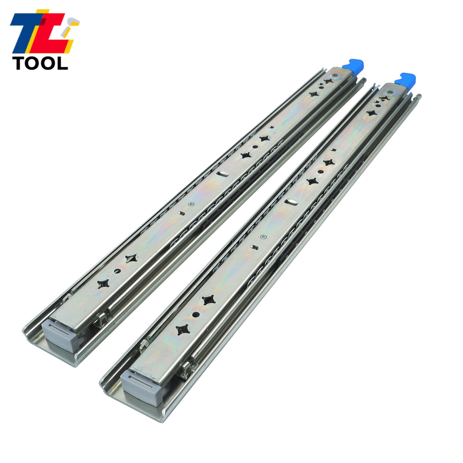 Industrial 18" Locking Slides 250lb - Full Extension Ball Bearing With Lock