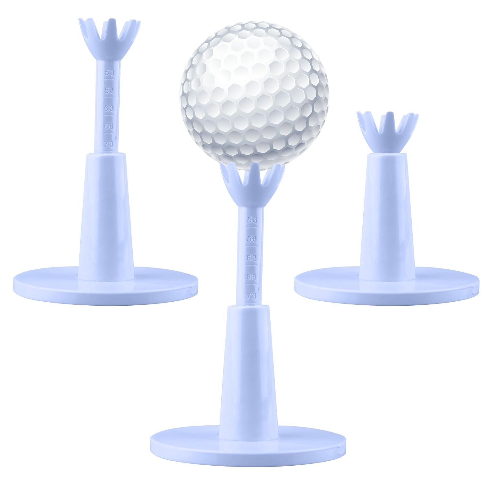 BOXOB 2pcs Adjustable Golf Tees, Golf Simulator Tees for Driving Range Mat Ba...