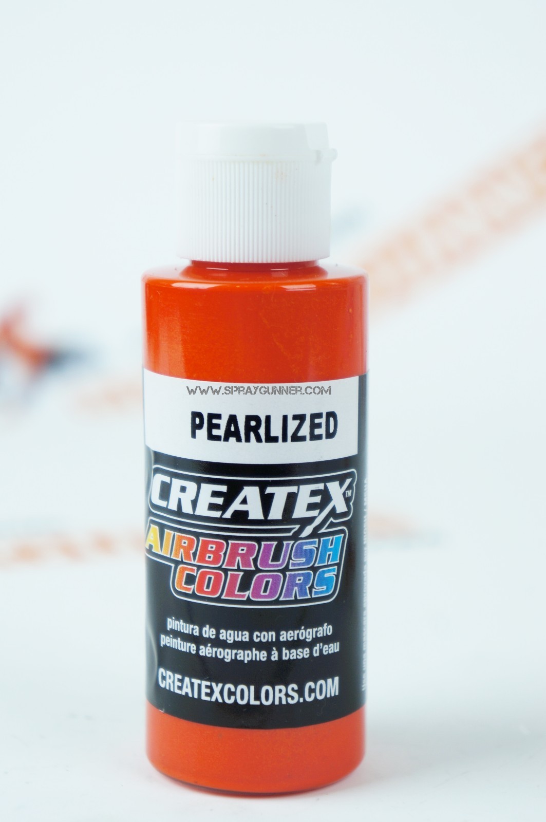 Createx Airbrush Colors 5312 Pearl Tangerme 2oz. water-based pearlized paint