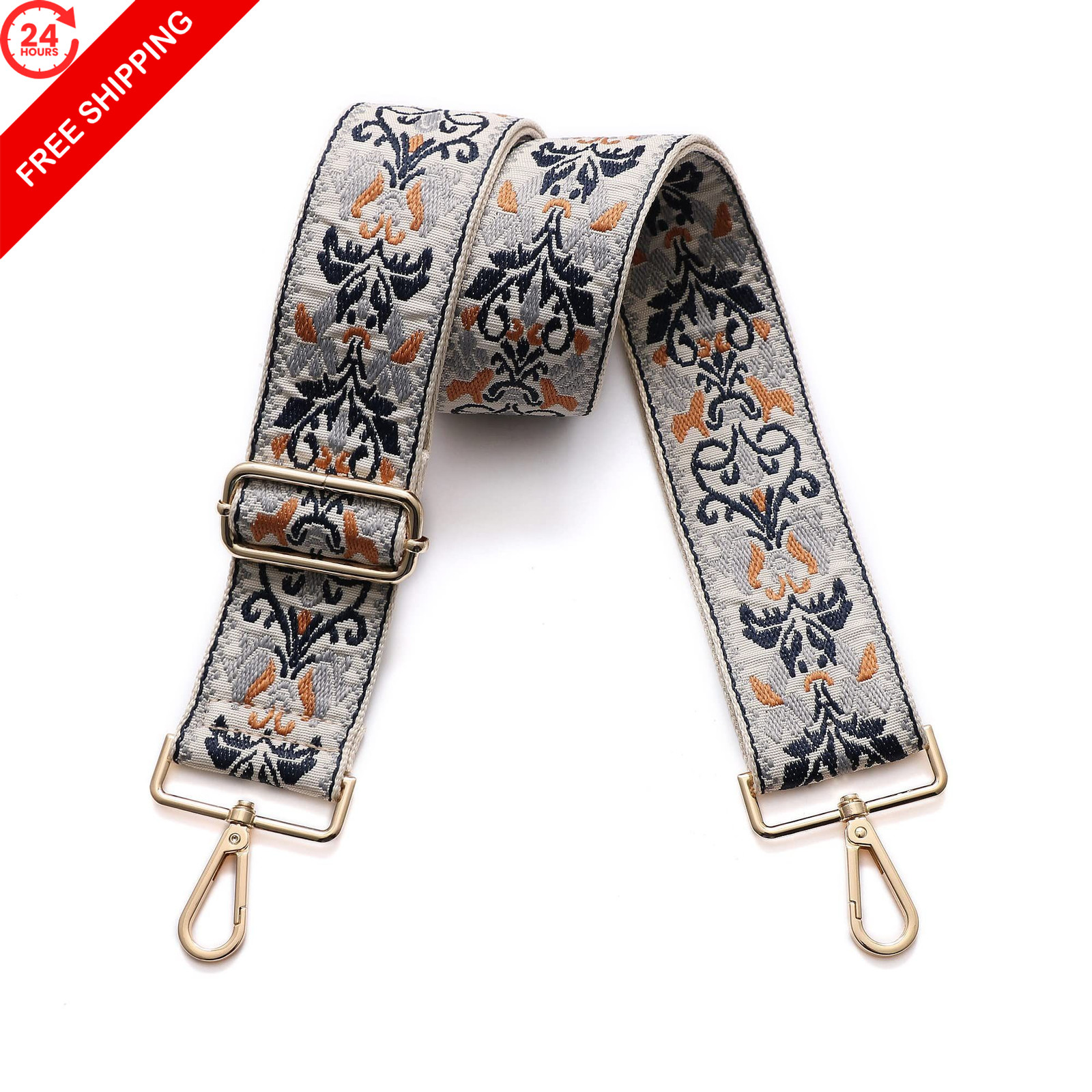S-Jacorry Purse Strap Replacement Crossbody Wide 2inch, Gold Buckel-431