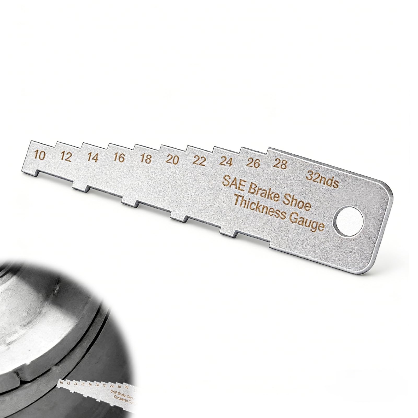 Zookpr Mini Tech Gauge 32nds Brake Pad Measuring Tool