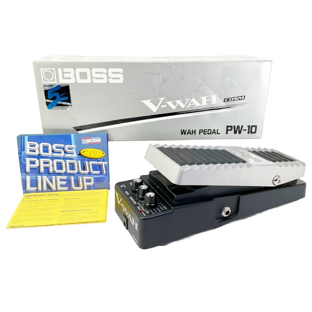Boss PW-10 V-Wah Effects Pedal with COSM Modeling and Overdrive/Distortion