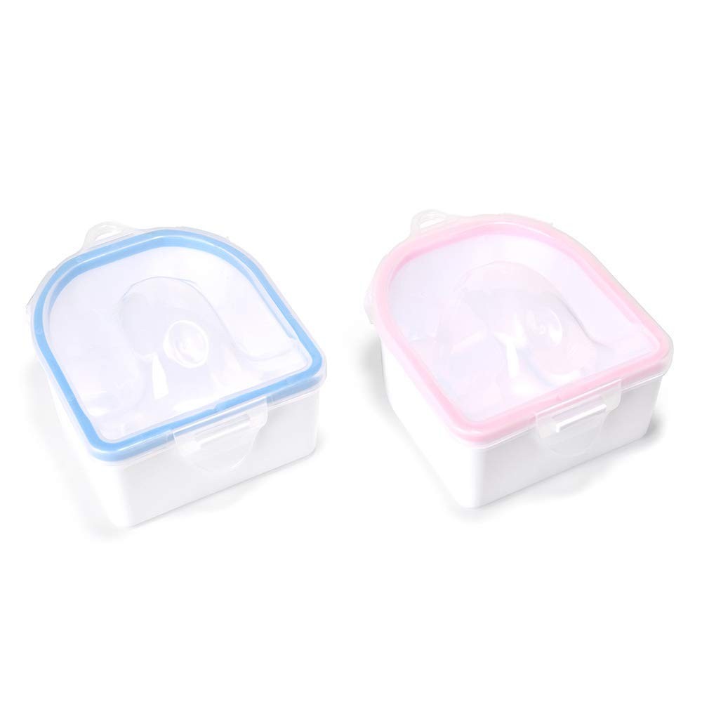 2 PCS Nail Soaking Bowl Nail Soak Off Bowl Acrylic Nail Remover Tool Acetone ...