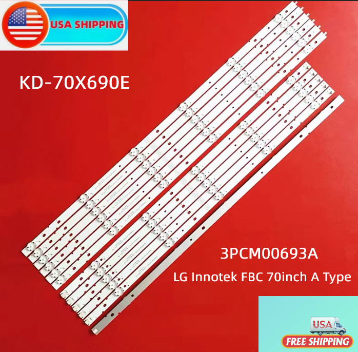 KIT 12Pcs LED Backlight For Sony KD-70X690E KD-70X6700E 3PCM00693A 3PCM00694A