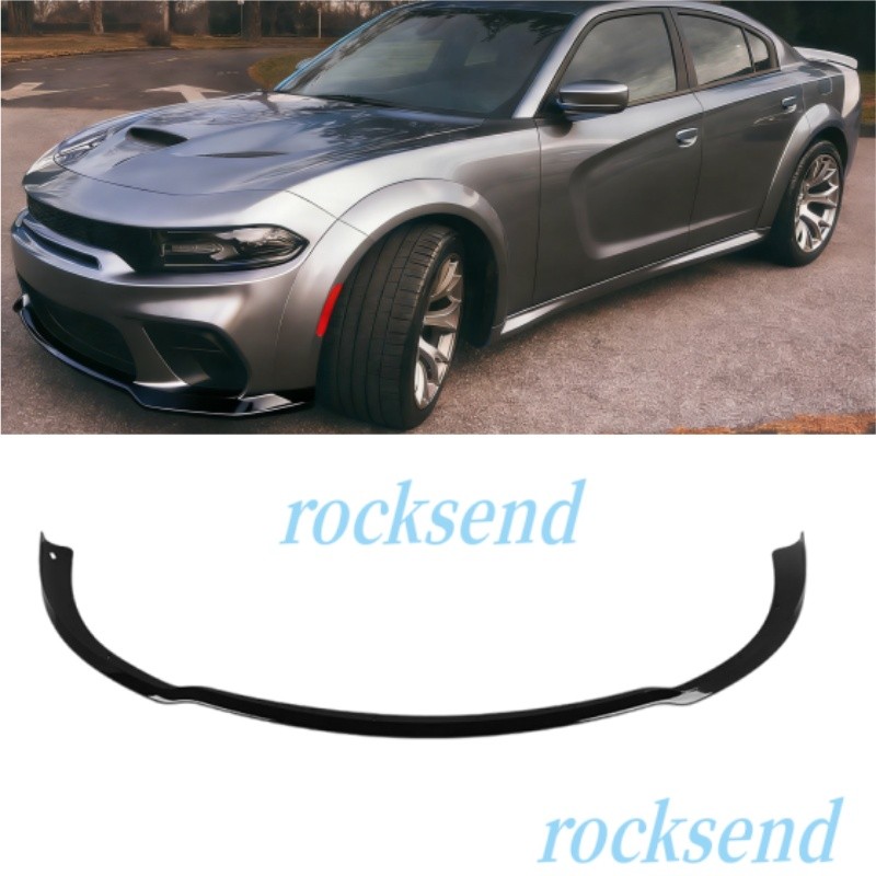 For 2015-2023 Dodge Charger Widebody Glossy Black Front Bumper Lip Splitter