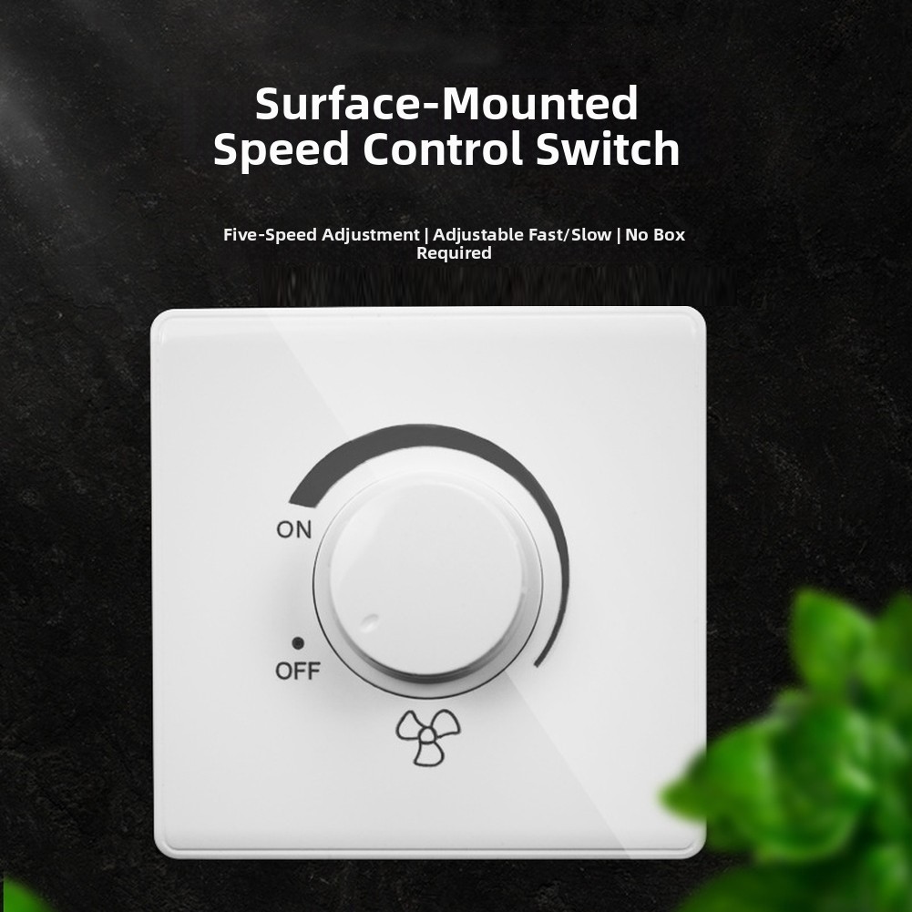 Ceiling Fan For surface Mount Knob Switch for Precise Speed Control ABS