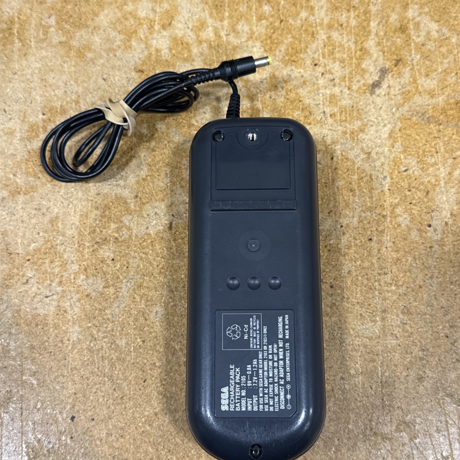 Sega Game Gear Official Rechargeable Battery Pack Model 2105 Console Accessory