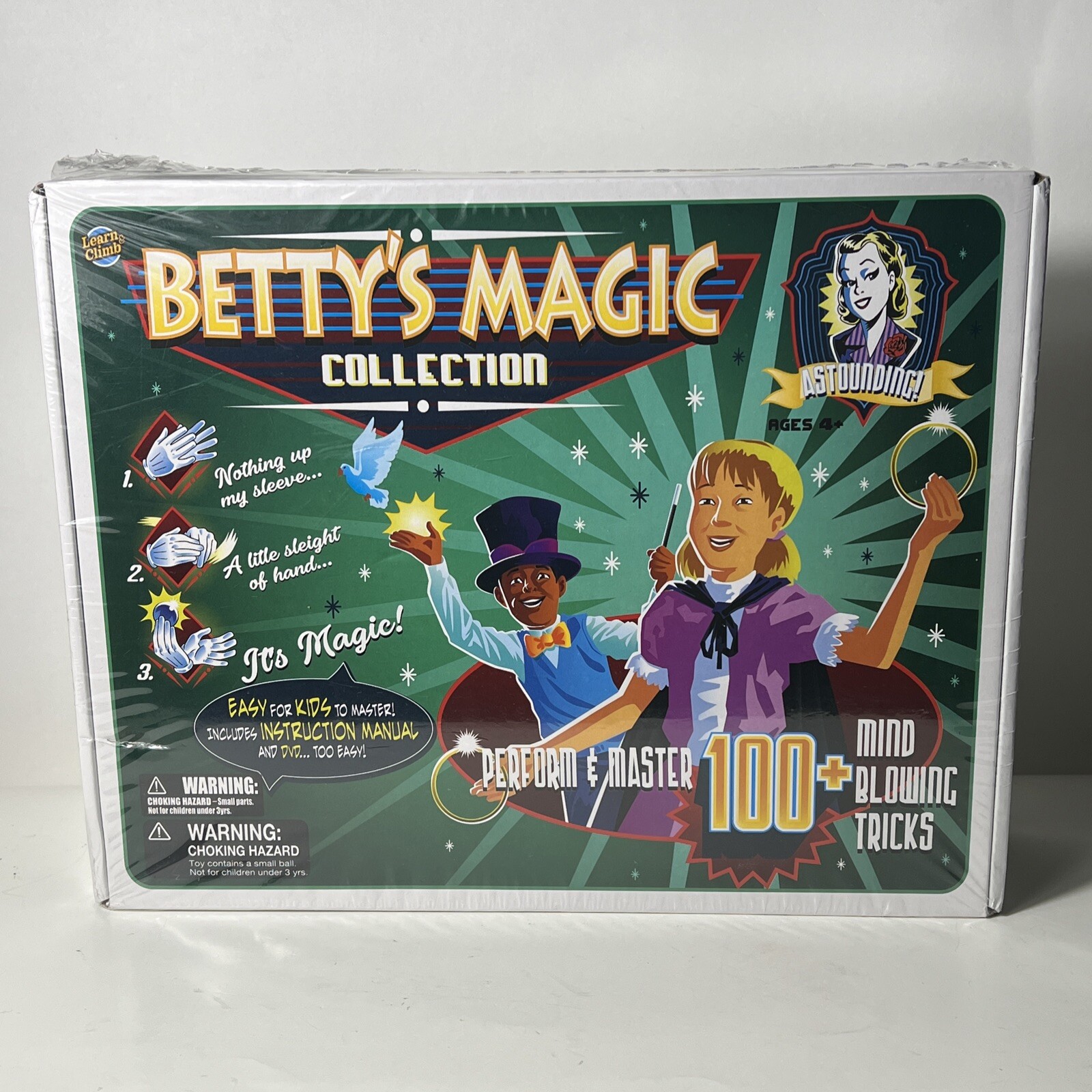Learn & Climb Betty's Magic Collection Set Master Over 100 Magic Tricks For Kids