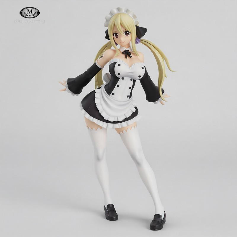 Fairy Tail 6.3in Lucy Heartfilia Maid Outfit PVC Figure Model Toy