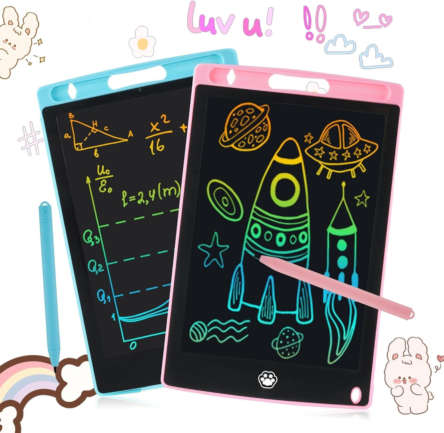 LCD Writing Tablet for Kids Doodle Board, Electronic Drawin...