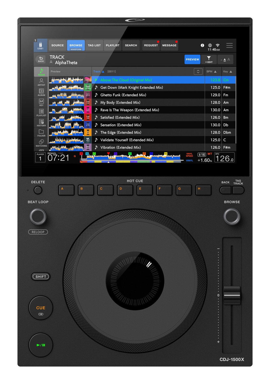 PRE-ORDER: CDJ-1500X Multi Player by AlphaTheta (Expected Mid July)
