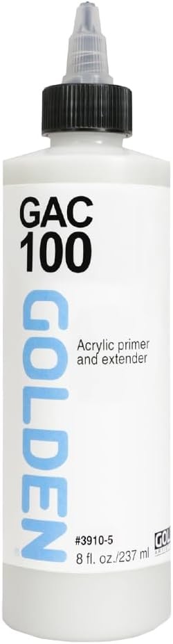 GAC 100 by GOLDEN - Acrylic Primer and Extender (8 8 Fl Oz (Pack of 1), Clear