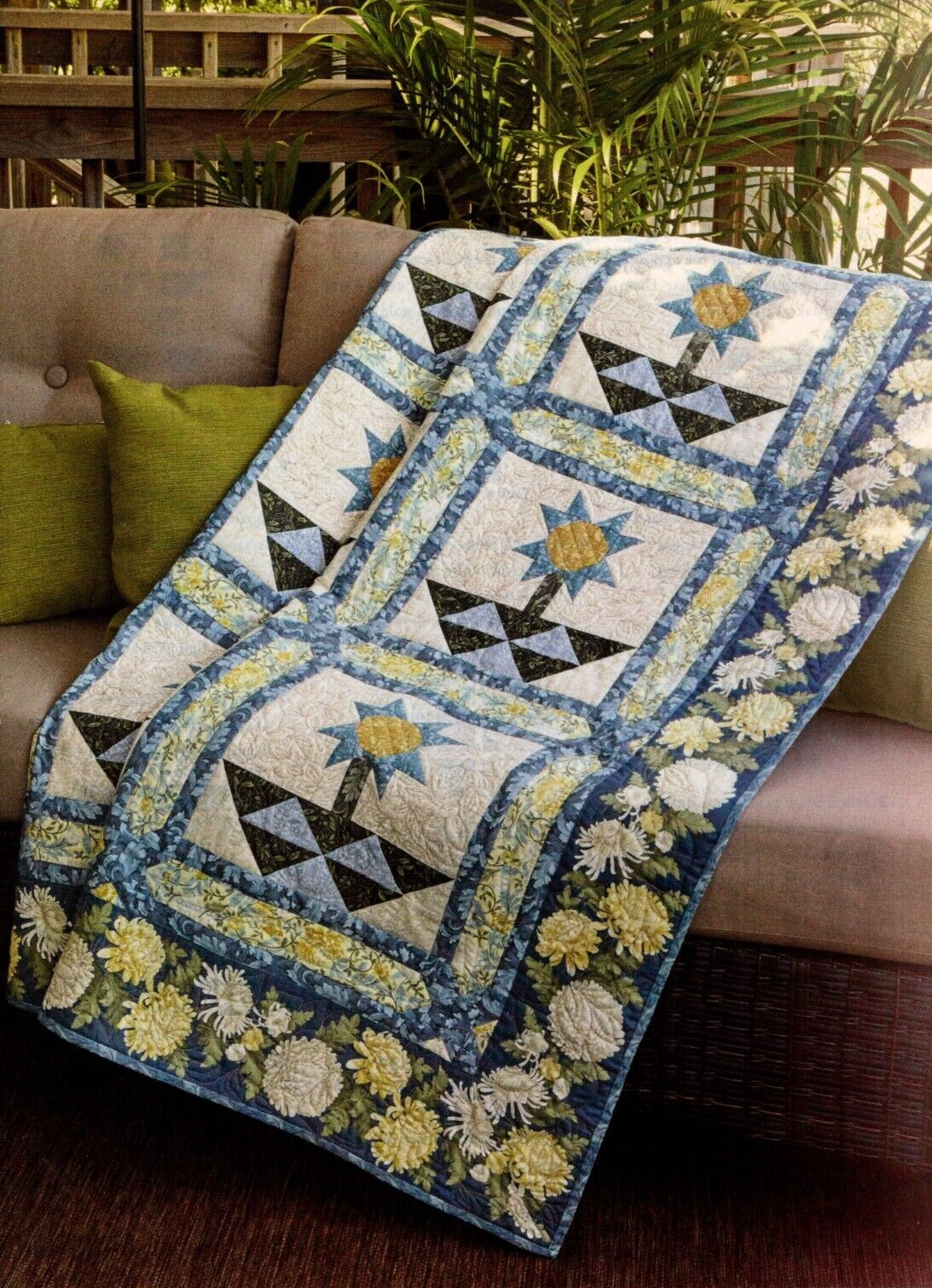 Pots Of Posies Quilt Pattern Pieced MH
