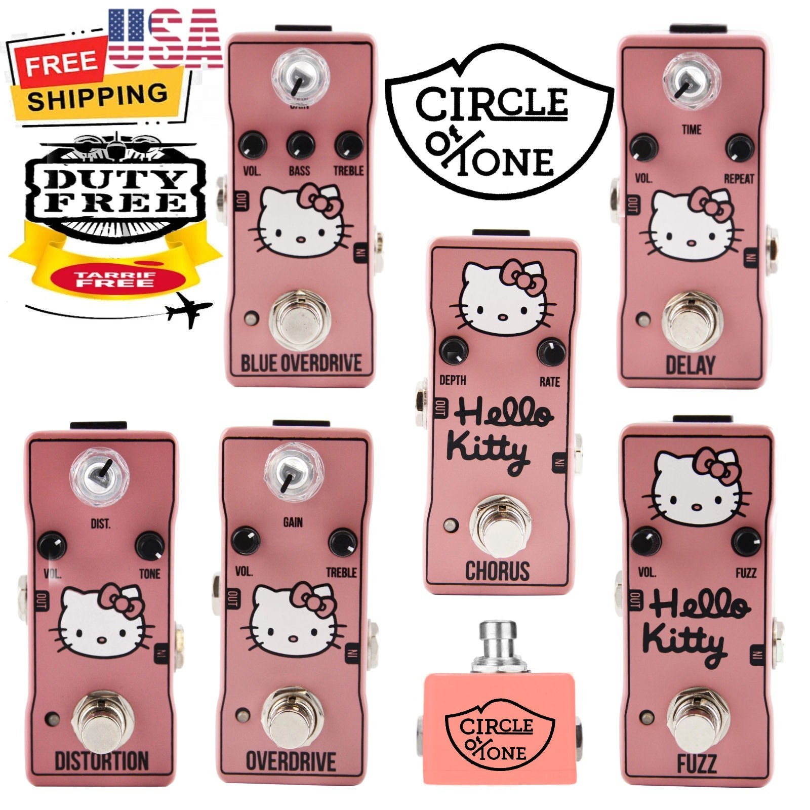 Circle of Tone ALL 6 Models PACKAGE DEAL Kitty Series Guitar/Bass FX Pedals
