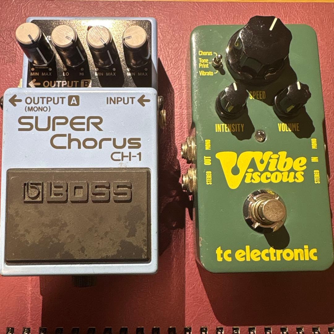 TC Electronic Vibe Viscous Guitar Effect Pedal Chorus Flanger Used Rare
