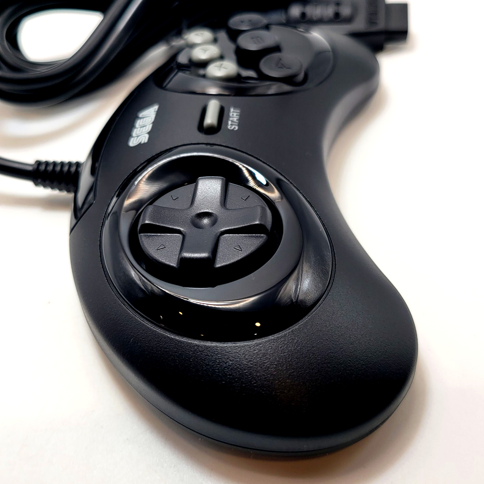 Retro-Bit Official Sega Genesis Controller 6-Button Arcade Pad - Black