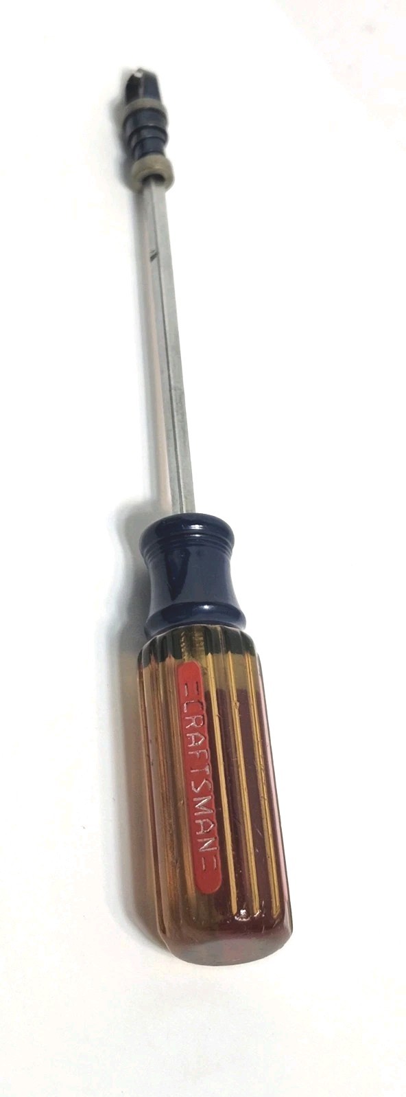 Vintage Craftsman Flat Screwdriver Super Tuff Made In USA Holding Screw