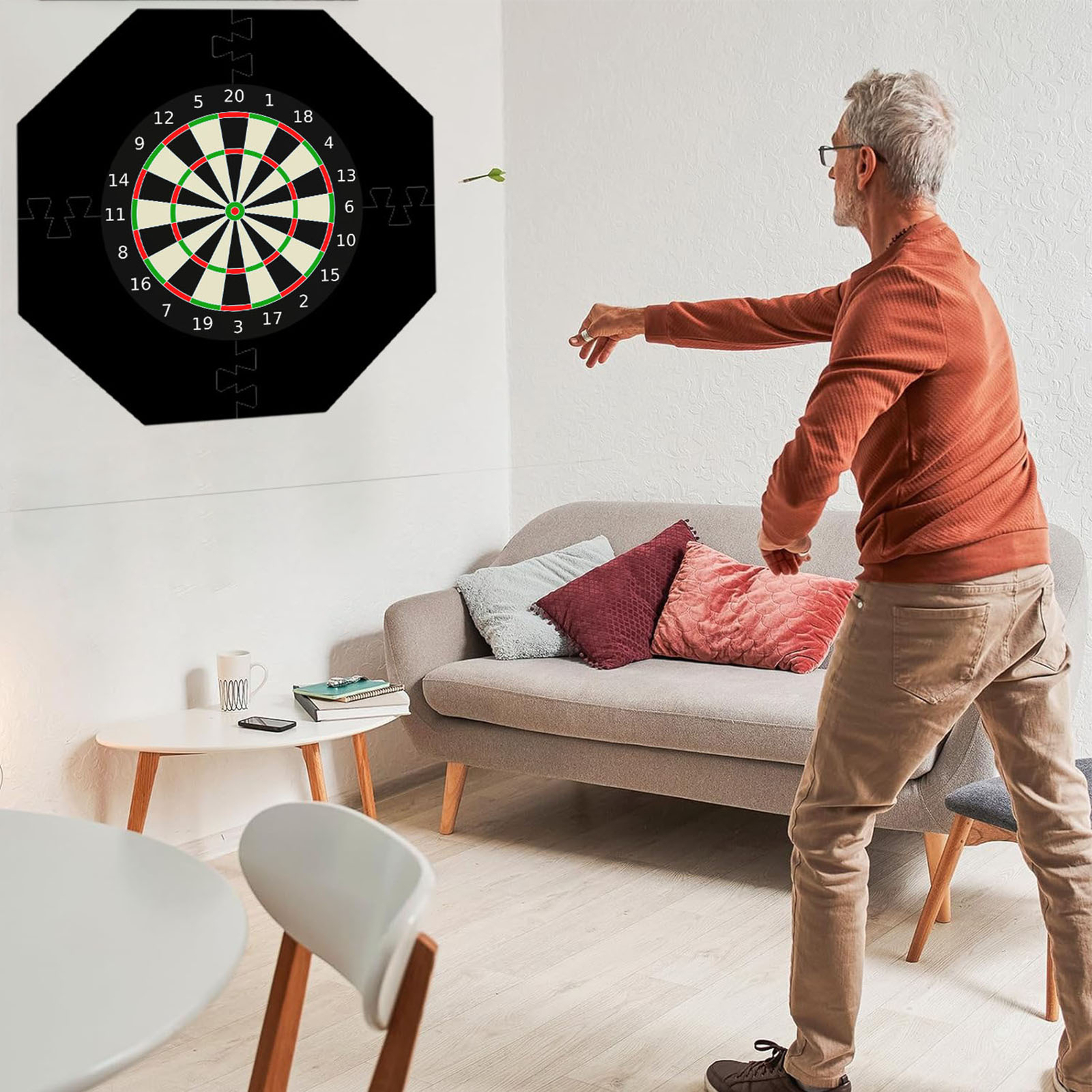 EVA Board Backboard Octagonal Wall Protector Dartboard Surround DS