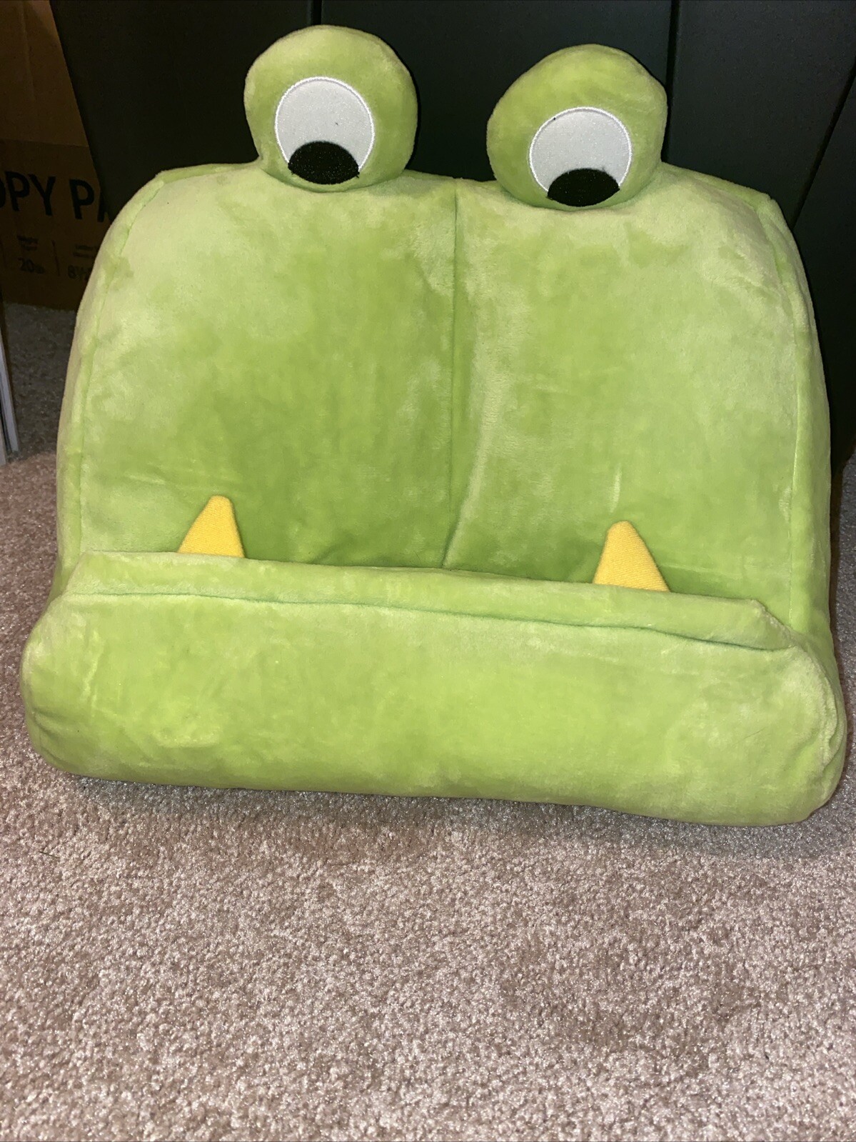 Collective Goods Plush Green Monster Tablet Book Phone Holder