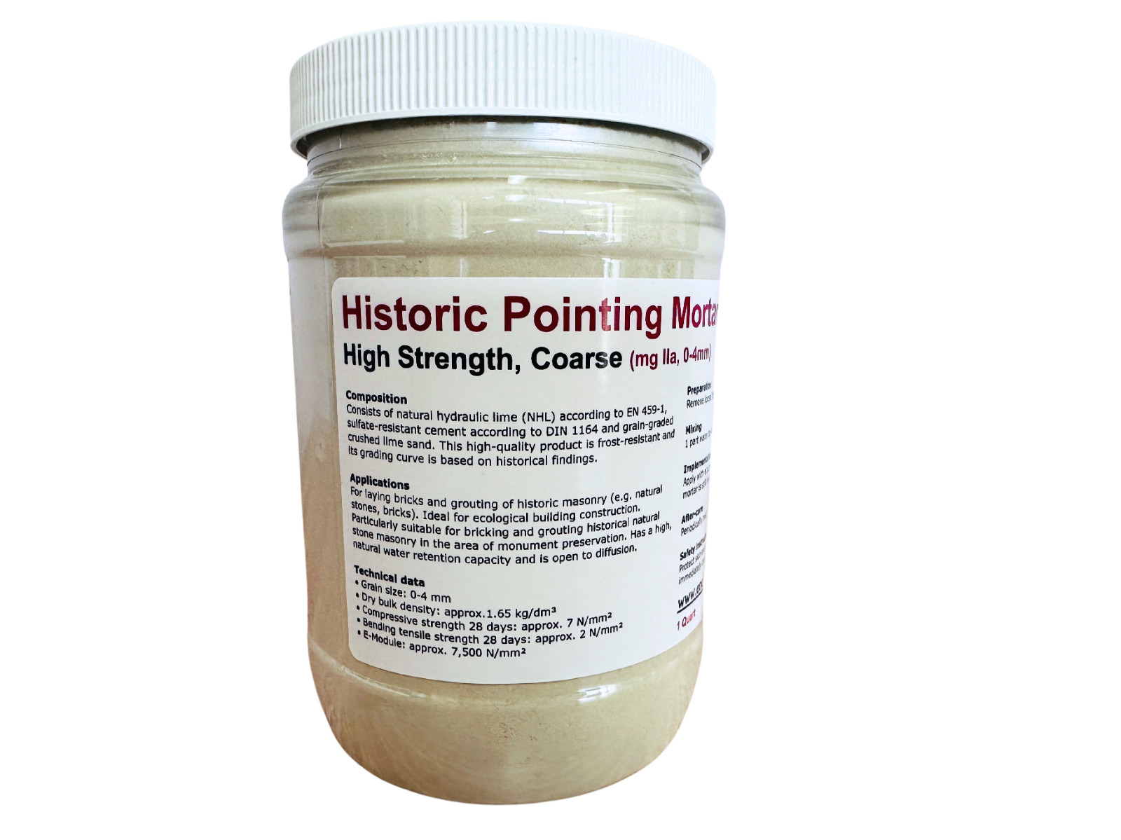 Otterbein Historic Pointing Mortar - High Strength, Coarse