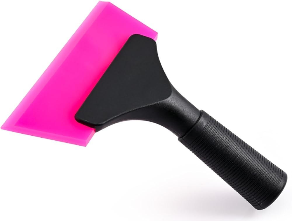 Small Squeee Inch Pink Rubber Blade Mini Wiper Window Tinting