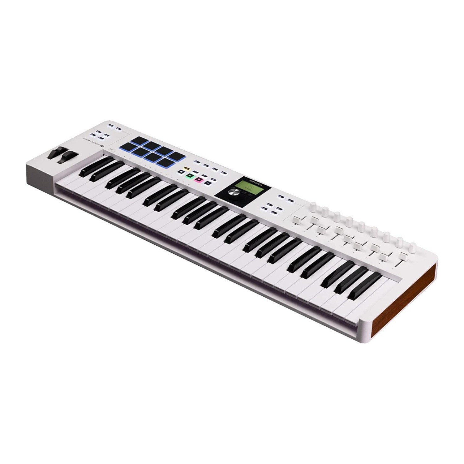 Arturia KeyLab Essential 49 mk3 MIDI Keyboard Controller White for Stage Use