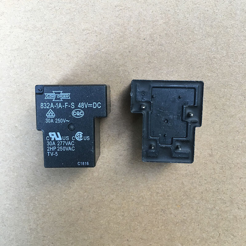 1pc SONG CHUAN 832A-1A-F-S 48VDC Power Relay 4Pin 30A 277VAC
