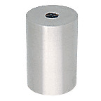 316 Brushed Stainless Clad Aluminum Standoff Base 1-1/2" Diameter by 2" Long