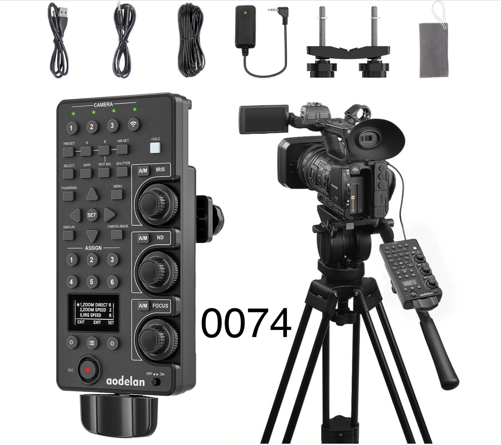 AODELAN for Sony Camcorder Controller Wireless&Wired Lanc Zoom Remote (0074)