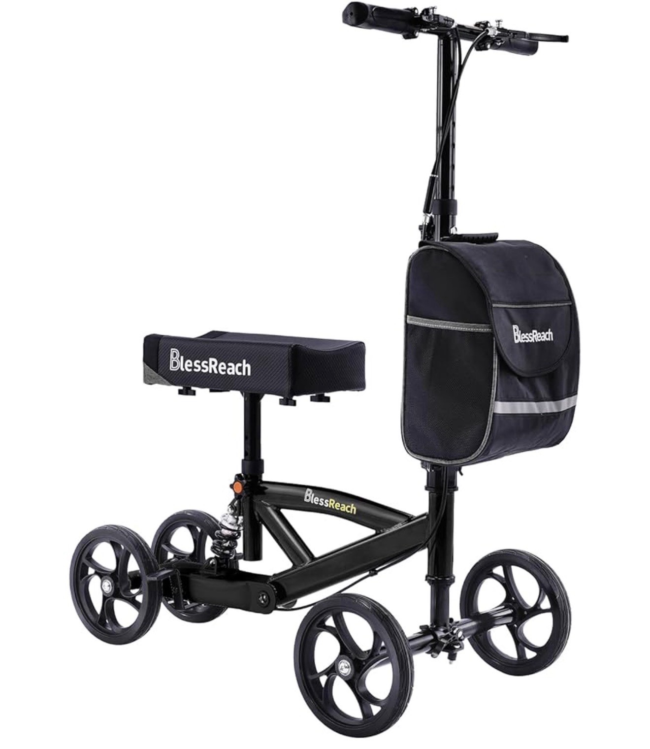 BlessReach Knee Scooter Walker Deluxe Steerable Medical Knee Walker