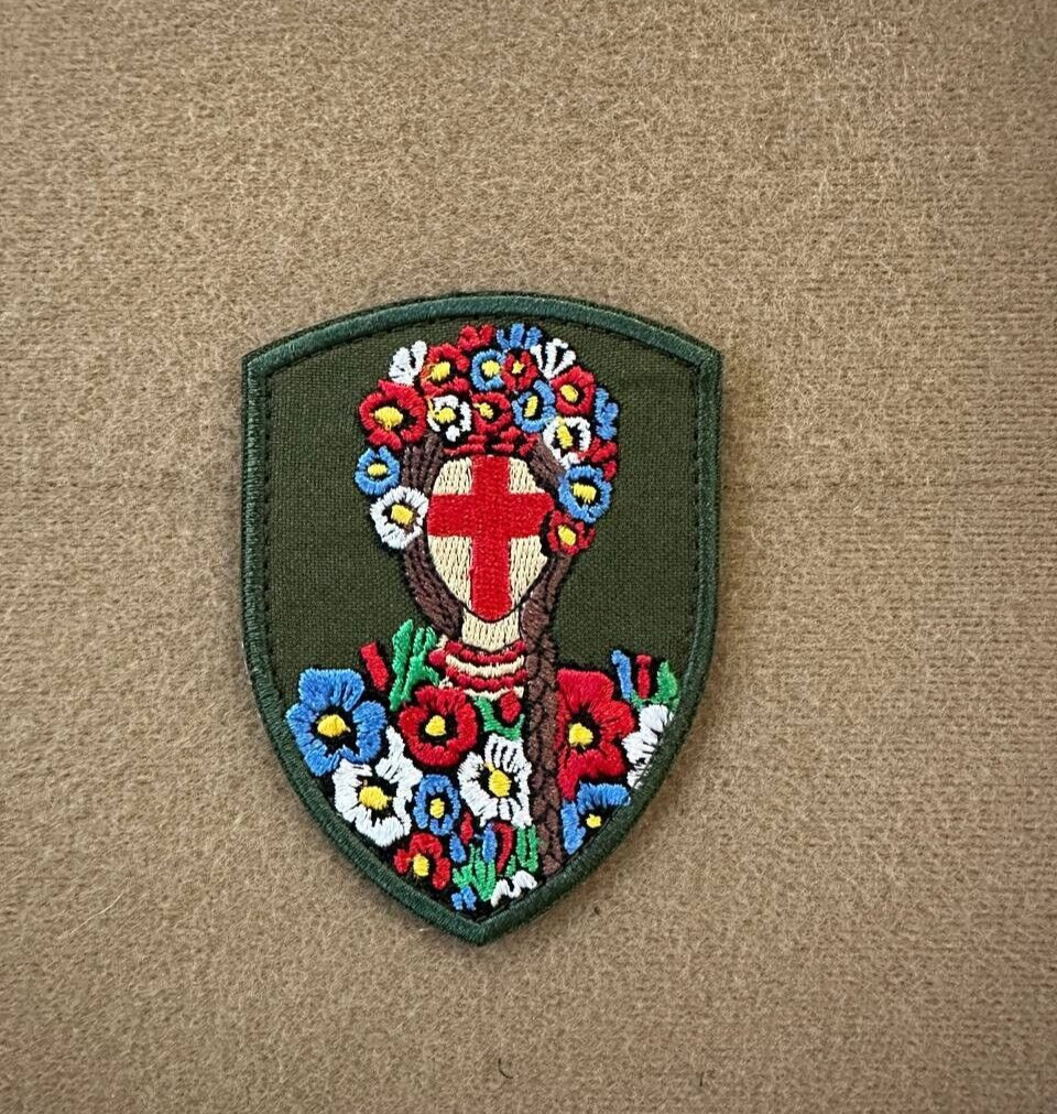 Ukranian Morale Patch Ukranian Doll Motanka Tactical Badge Hook Textile