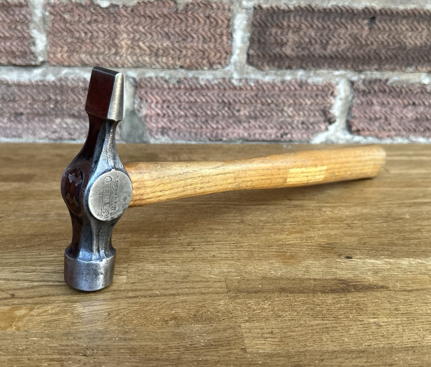 Vintage 10oz Stanley W1 Cross Pein Hammer Pin Tack Hammer Old Tool