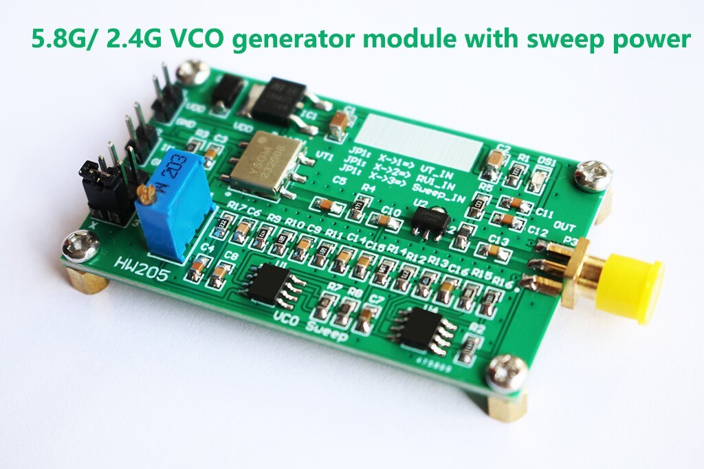 HW205 5.8GHz VCO Sweep Signal Generator Module RF Signal Source Sweep Generato