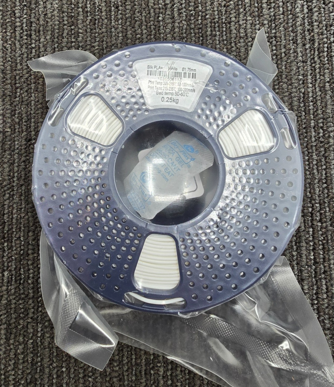 Silk PLA+ 3D Printer Filament 1KG/0.25KG 1.75mm 03850611Z White
