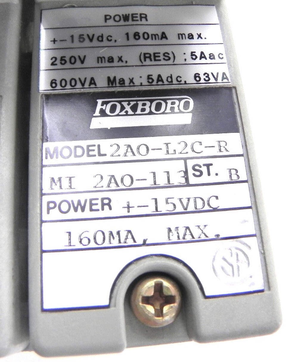 Foxboro Output Module Isolated 2AO-L2C-R