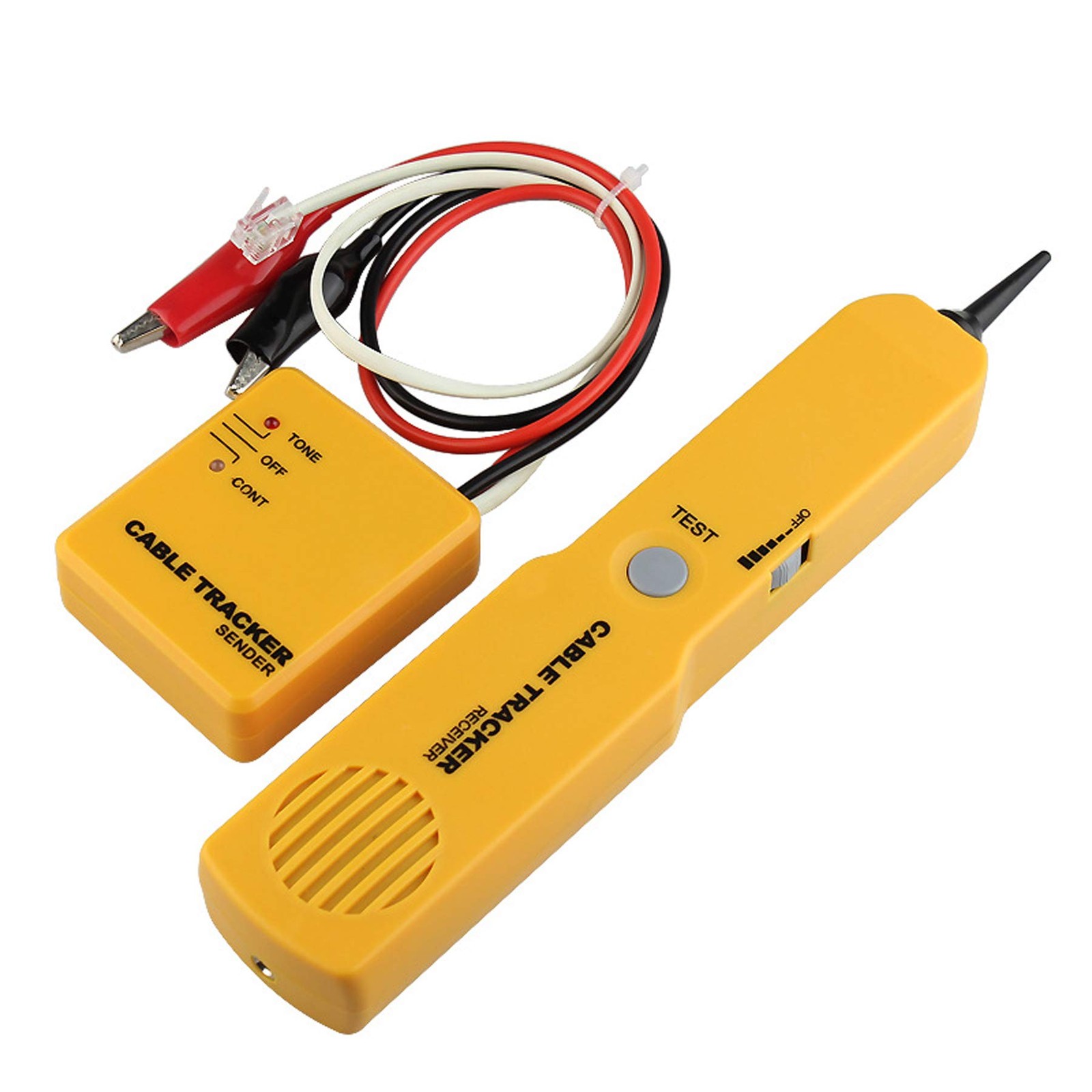 Electrical Wire Tracer Circuit Tester w/Tone Generator & Probe Kit, Black